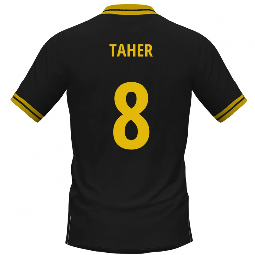 Danxen Men Kanischka Taher #8 Black Yellow Away Jersey 2025/26 T-Shirt