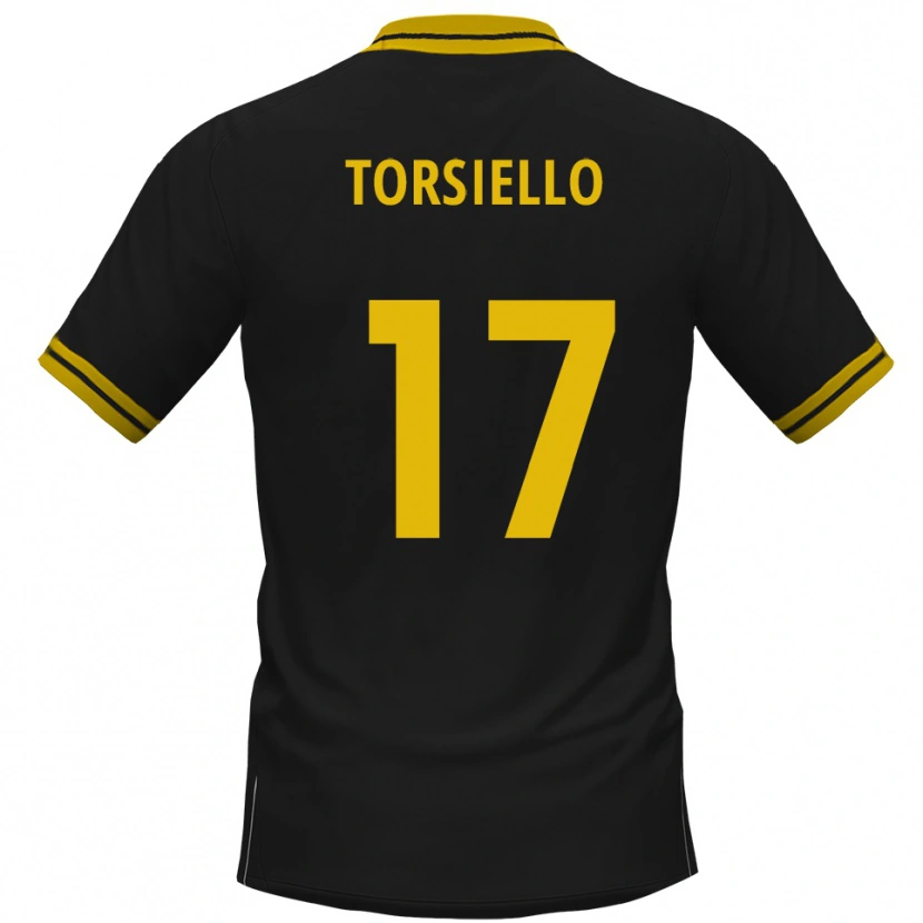 Danxen Men Fabio Torsiello #17 Black Yellow Away Jersey 2025/26 T-Shirt