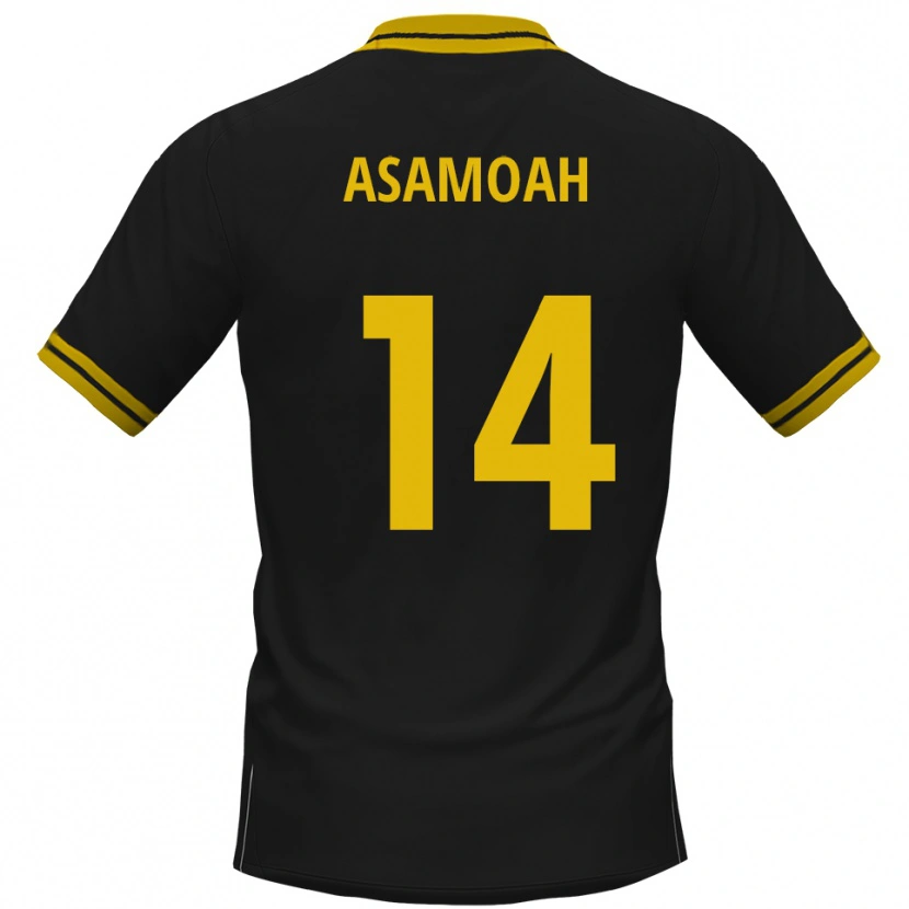 Danxen Men Jaden Asamoah #14 Black Yellow Away Jersey 2025/26 T-Shirt