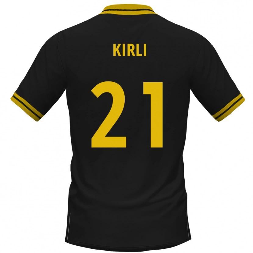 Danxen Men Celil-Noah Kirli #21 Black Yellow Away Jersey 2025/26 T-Shirt