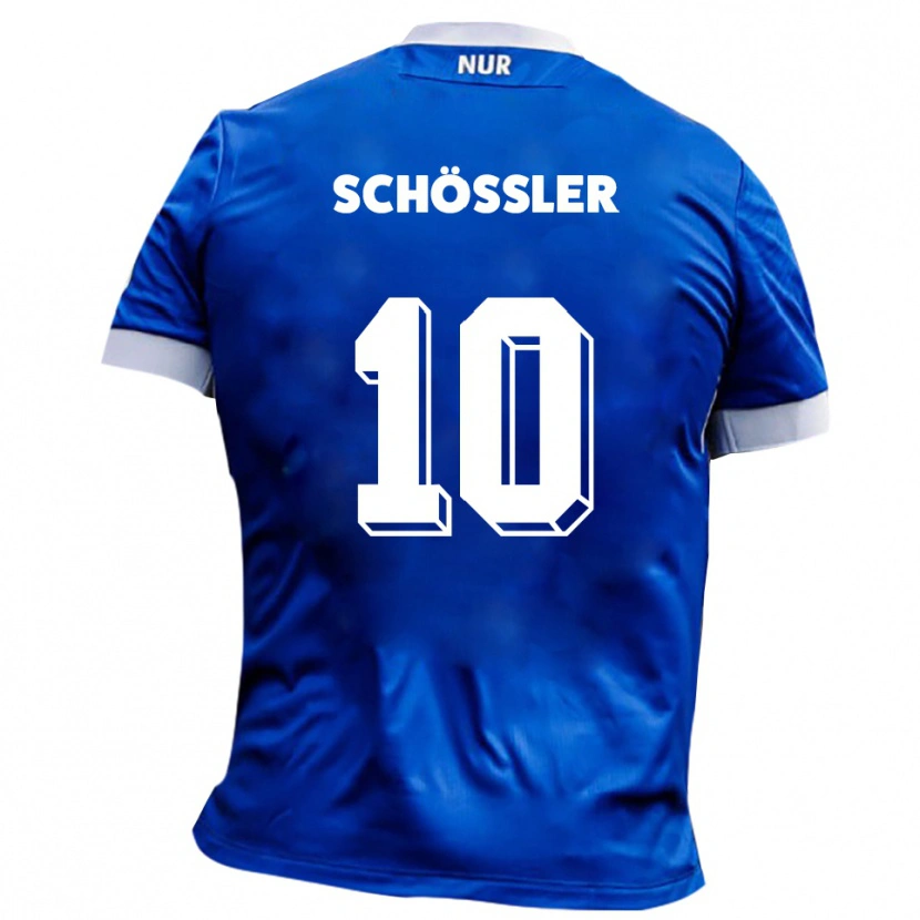 Danxen Men Maris Schößler #10 Blue White Away Jersey 2025/26 T-Shirt