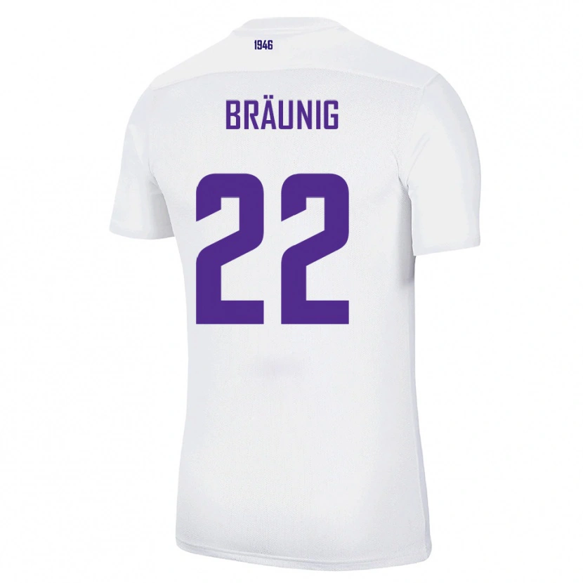Danxen Men Liam Bräunig #22 White Green Away Jersey 2025/26 T-Shirt