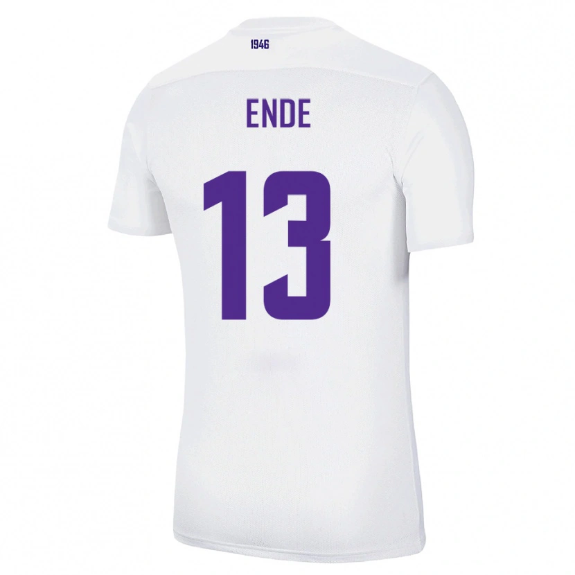 Danxen Men Oskar Ende #13 White Green Away Jersey 2025/26 T-Shirt