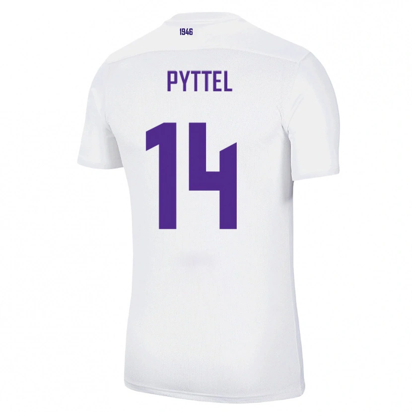 Danxen Men Henrik Pyttel #14 White Green Away Jersey 2025/26 T-Shirt