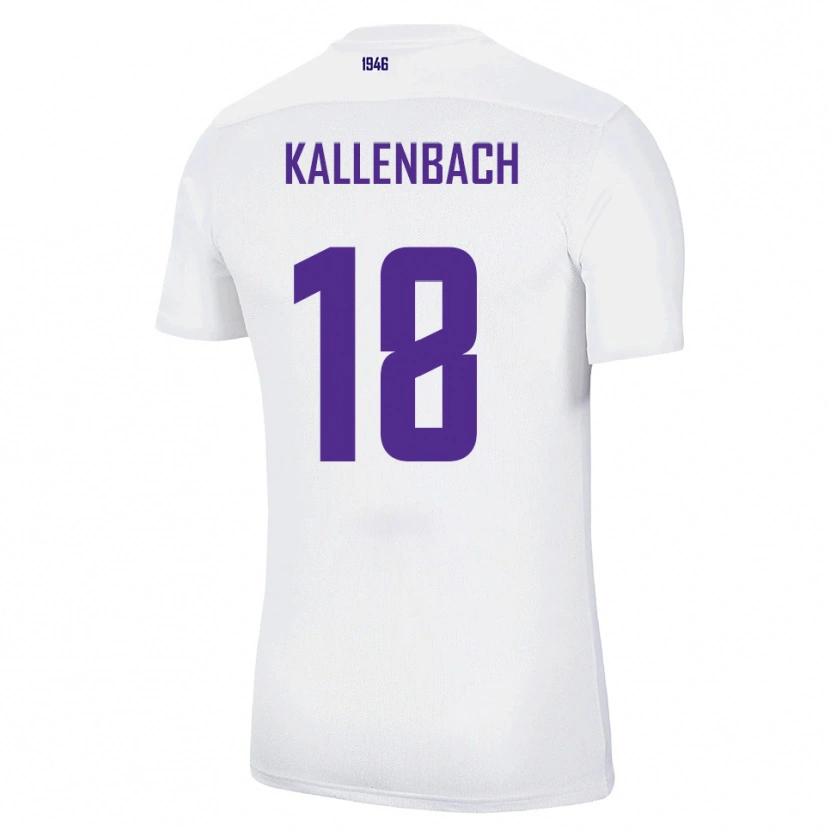 Danxen Men William Kallenbach #18 White Green Away Jersey 2025/26 T-Shirt
