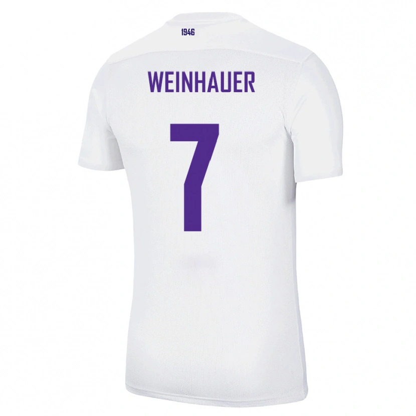 Danxen Men Erik Weinhauer #7 White Green Away Jersey 2025/26 T-Shirt