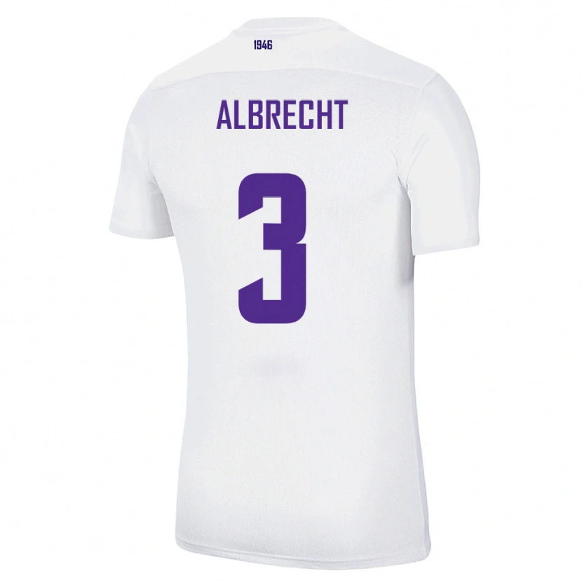 Danxen Men Ben Albrecht #3 White Green Away Jersey 2025/26 T-Shirt