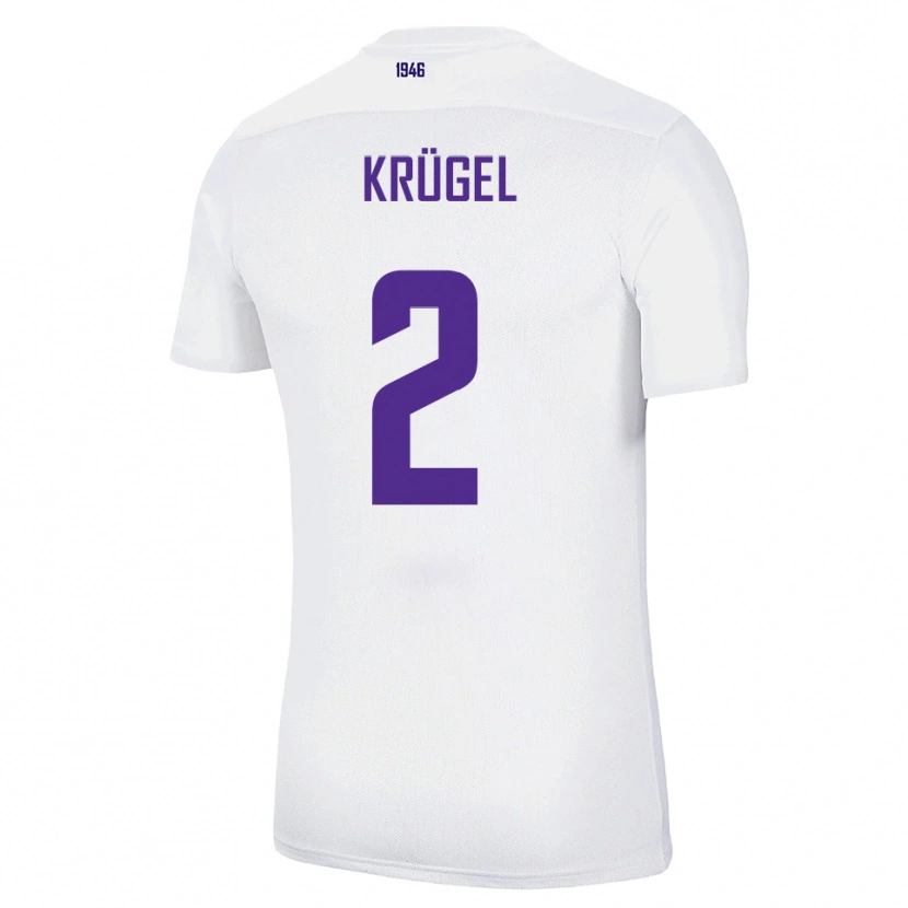 Danxen Men Theo Krügel #2 White Green Away Jersey 2025/26 T-Shirt