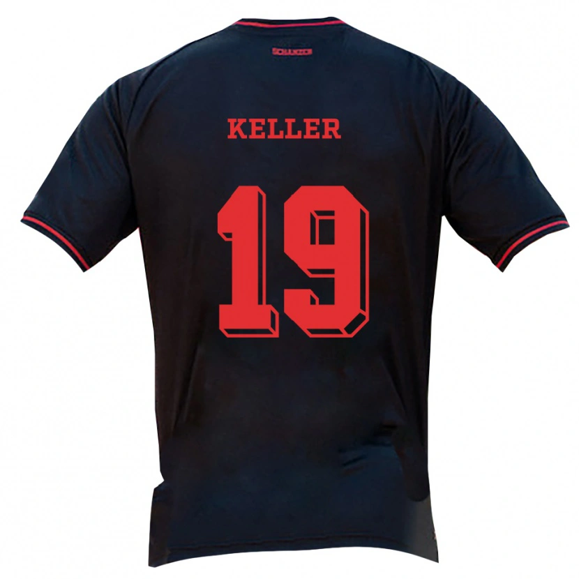 Danxen Men Tom Keller #19 Black Red White Away Jersey 2025/26 T-Shirt