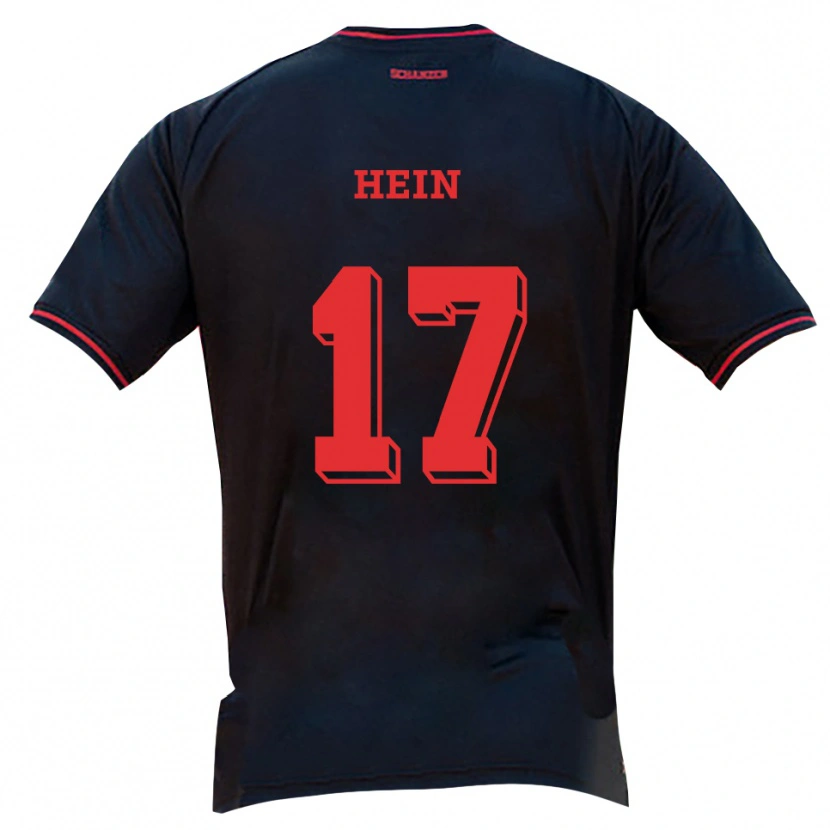 Danxen Men Leonie Hein #17 Black Red White Away Jersey 2025/26 T-Shirt