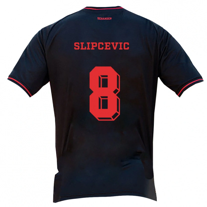 Danxen Men Ivana Slipcevic #8 Black Red White Away Jersey 2025/26 T-Shirt