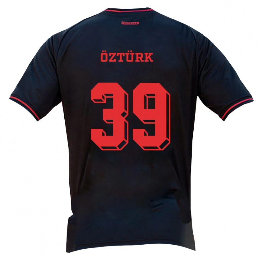 Danxen Men Berkay Öztürk #39 Black Red White Away Jersey 2025/26 T-Shirt