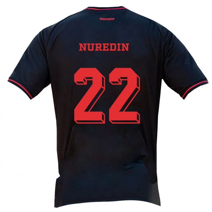 Danxen Men Nuredin Rexhepi #22 Black Red White Away Jersey 2025/26 T-Shirt