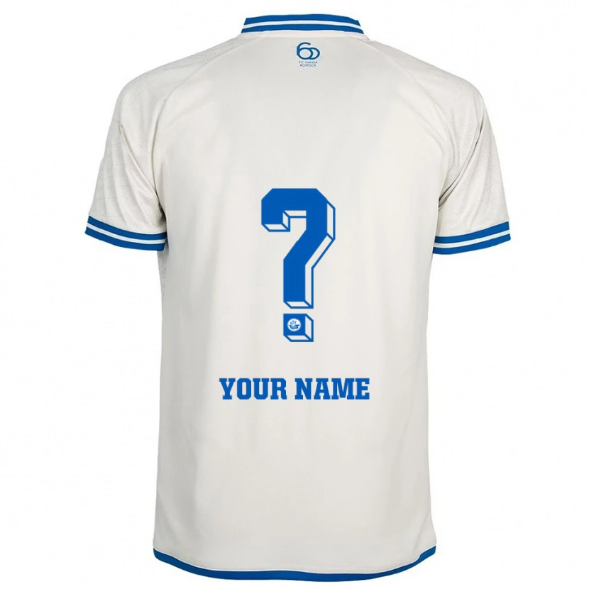 Danxen Men Your Name #0 White Blue Away Jersey 2025/26 T-Shirt