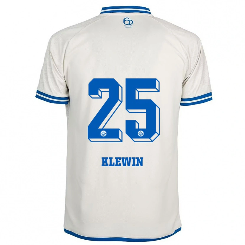 Danxen Men Philipp Klewin #25 White Blue Away Jersey 2025/26 T-Shirt