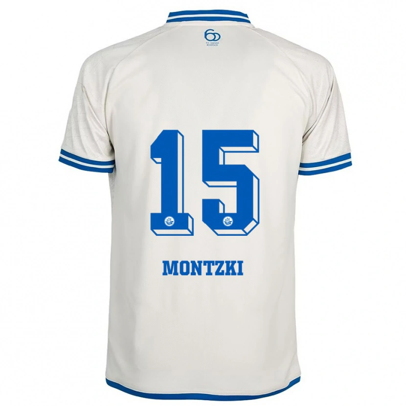 Danxen Men Lara Montzki #15 White Blue Away Jersey 2025/26 T-Shirt