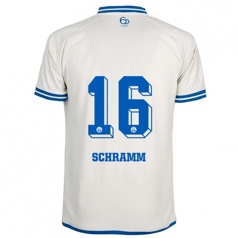 Danxen Men Jette Schramm #16 White Blue Away Jersey 2025/26 T-Shirt