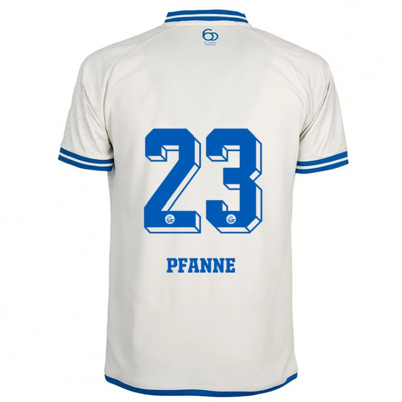 Danxen Men Franz Pfanne #23 White Blue Away Jersey 2025/26 T-Shirt