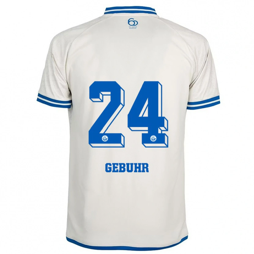 Danxen Men Dario Gebuhr #24 White Blue Away Jersey 2025/26 T-Shirt