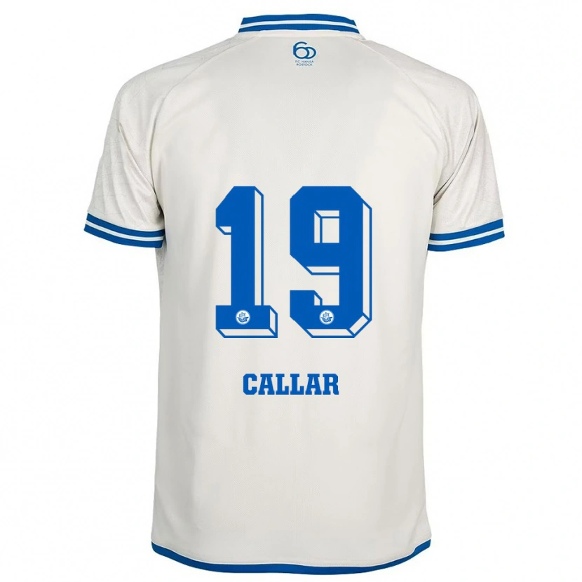 Danxen Men Arda Callar #19 White Blue Away Jersey 2025/26 T-Shirt