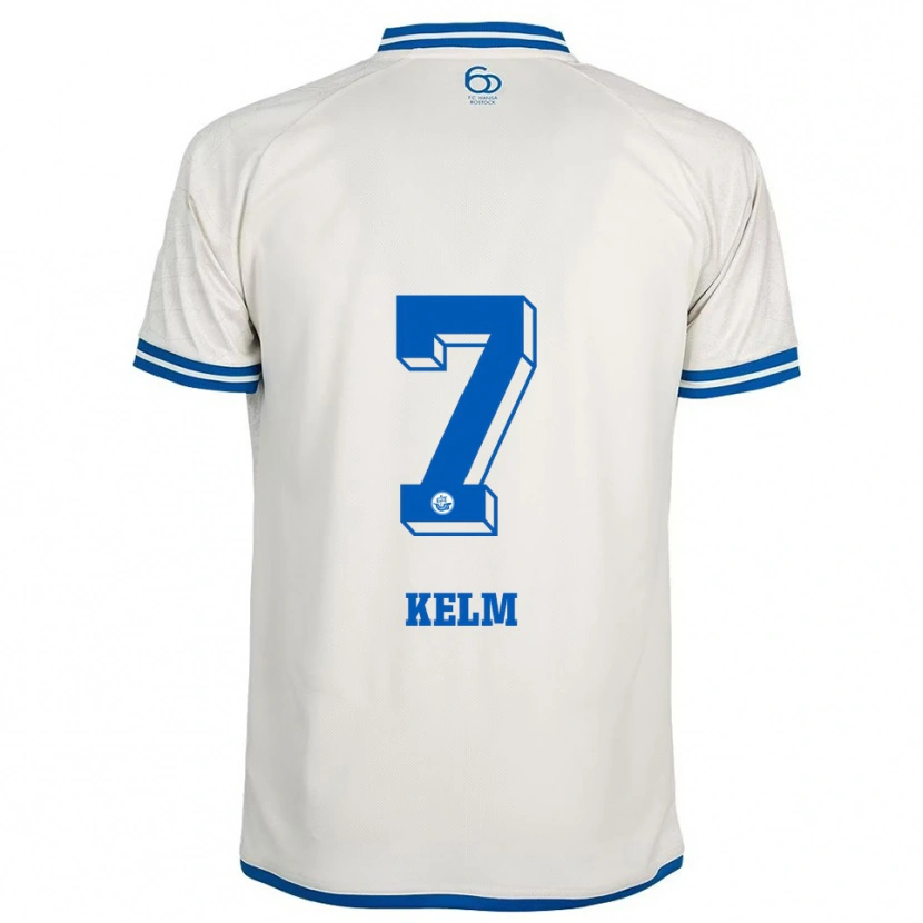 Danxen Men Mattes Kelm #7 White Blue Away Jersey 2025/26 T-Shirt