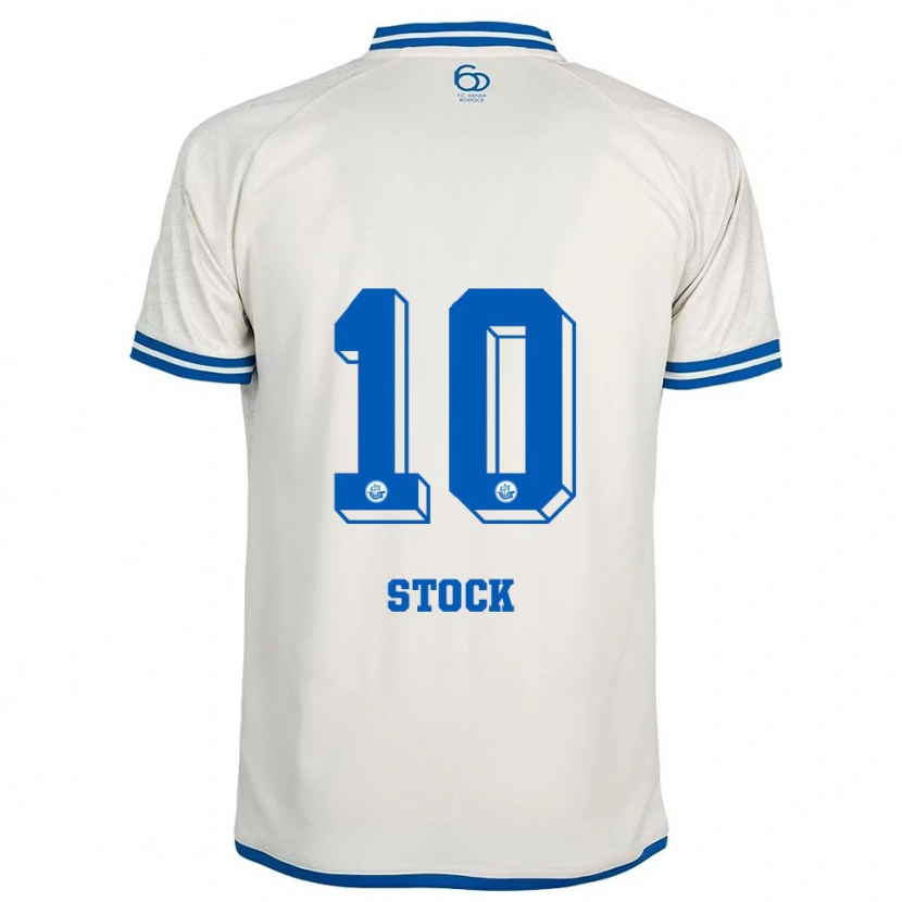 Danxen Men Paul Stock #10 White Blue Away Jersey 2025/26 T-Shirt