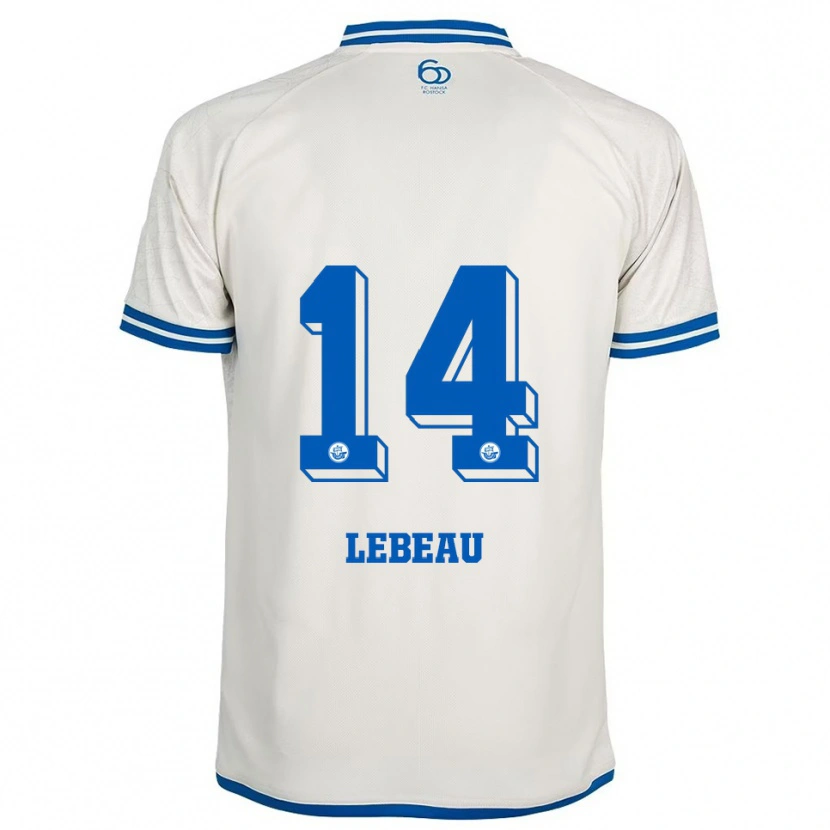 Danxen Men Adrien Lebeau #14 White Blue Away Jersey 2025/26 T-Shirt