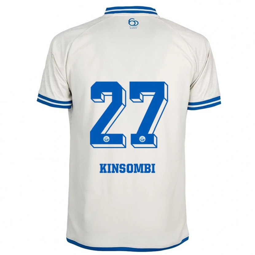 Danxen Men Christian Kinsombi #27 White Blue Away Jersey 2025/26 T-Shirt