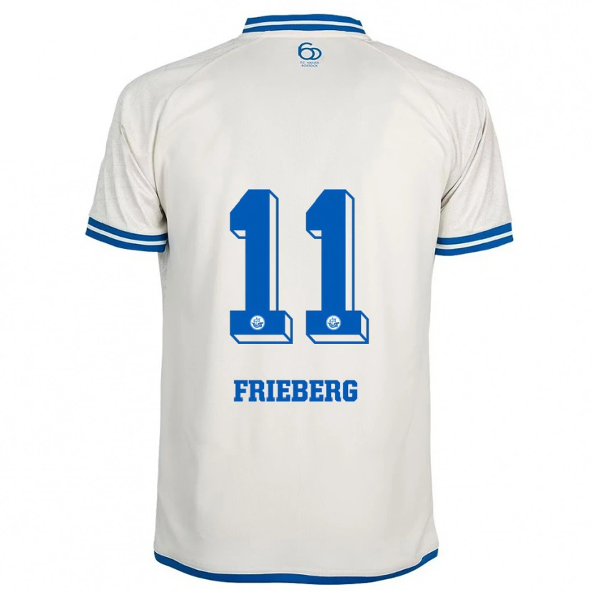 Danxen Men Ole Frieberg #11 White Blue Away Jersey 2025/26 T-Shirt