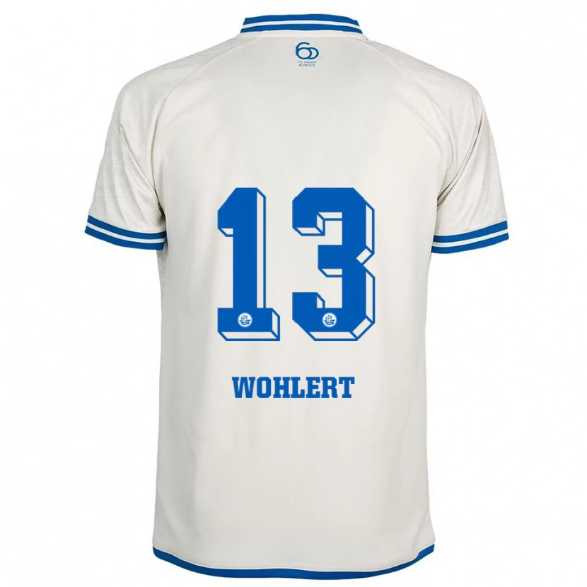 Danxen Men Finlay Wohlert #13 White Blue Away Jersey 2025/26 T-Shirt