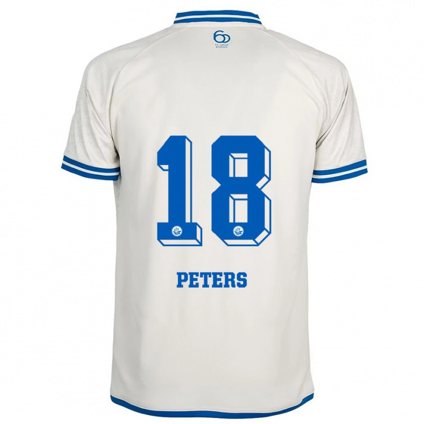 Danxen Men Bennett Peters #18 White Blue Away Jersey 2025/26 T-Shirt