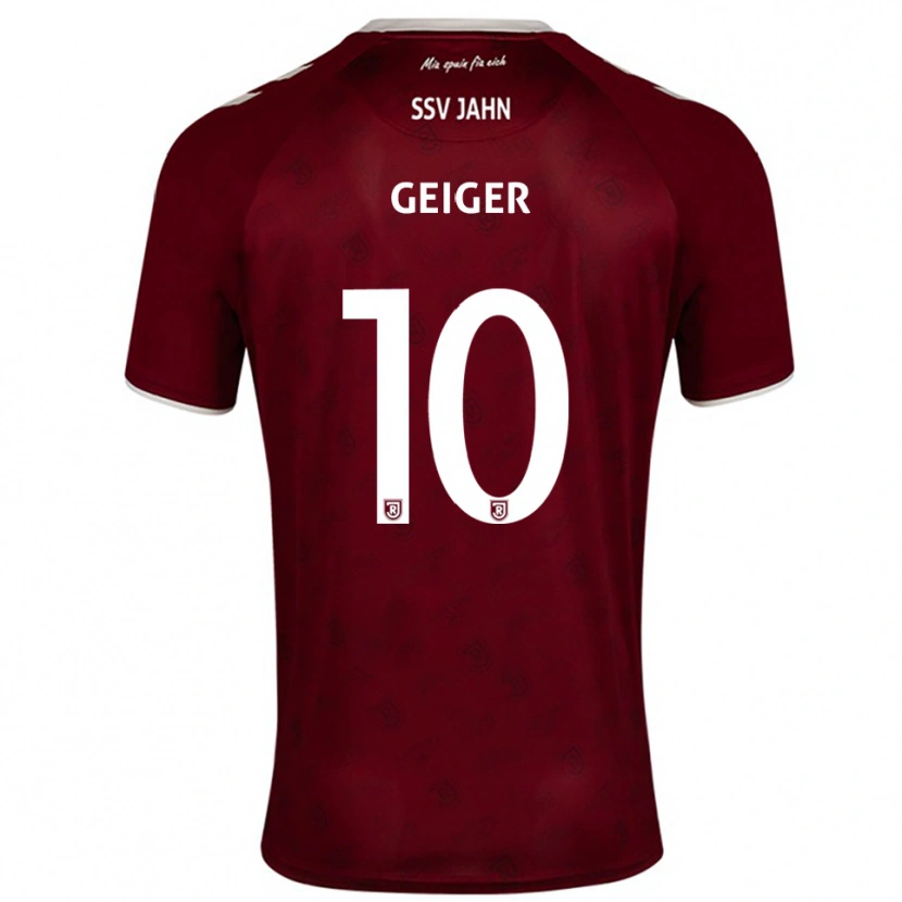 Danxen Men Maximilian Geiger #10 Burgundy White Away Jersey 2025/26 T-Shirt