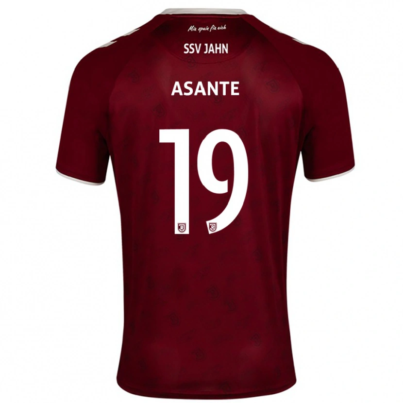 Danxen Men Davis Asante #19 Burgundy White Away Jersey 2025/26 T-Shirt