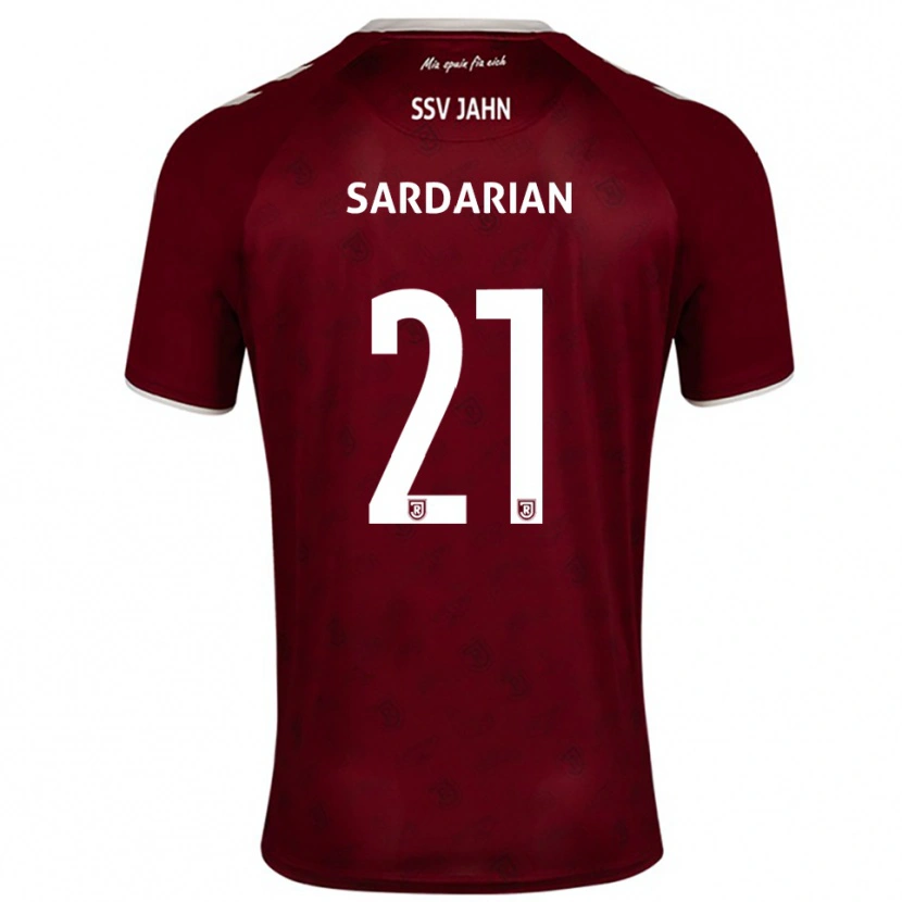 Danxen Men Antony Sardarian #21 Burgundy White Away Jersey 2025/26 T-Shirt