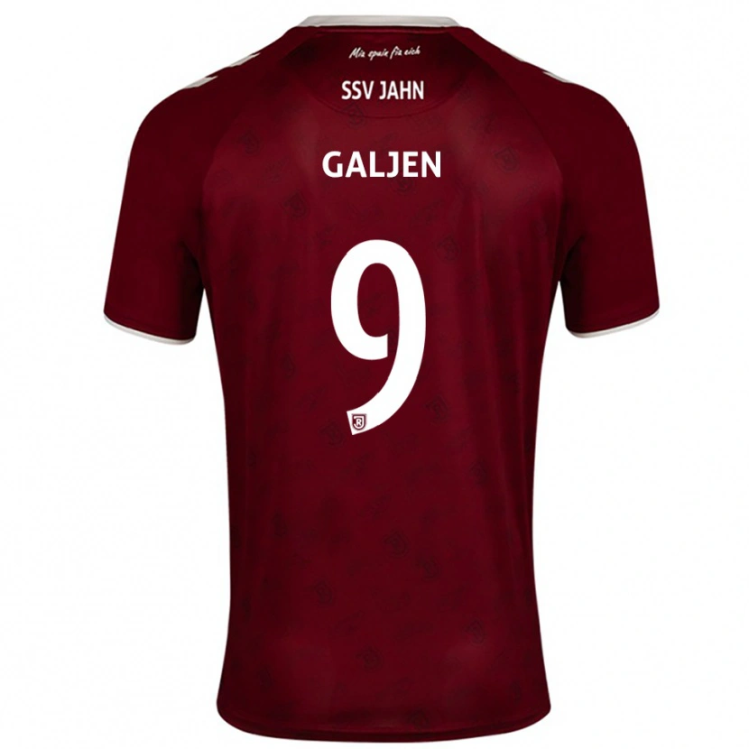 Danxen Men Dejan Galjen #9 Burgundy White Away Jersey 2025/26 T-Shirt