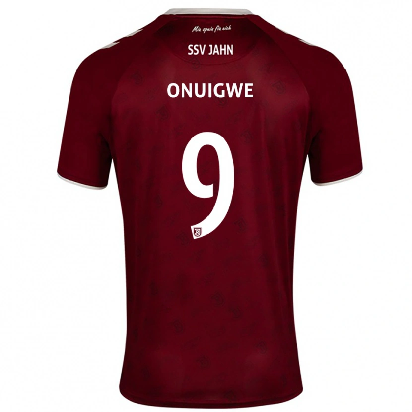 Danxen Men Kelvin Onuigwe #9 Burgundy White Away Jersey 2025/26 T-Shirt