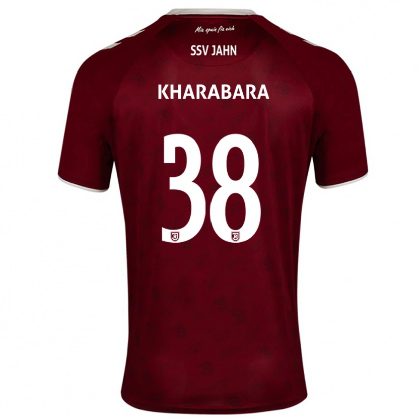 Danxen Men Volodymyr Kharabara #38 Burgundy White Away Jersey 2025/26 T-Shirt