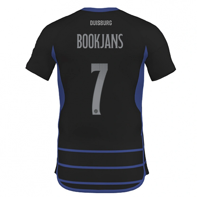 Danxen Men Jakob Bookjans #7 Black Blue Away Jersey 2025/26 T-Shirt