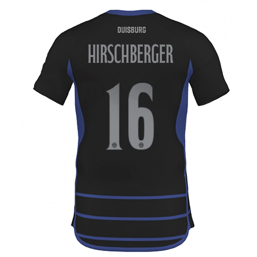 Danxen Men Isabell Hirschberger #16 Black Blue Away Jersey 2025/26 T-Shirt