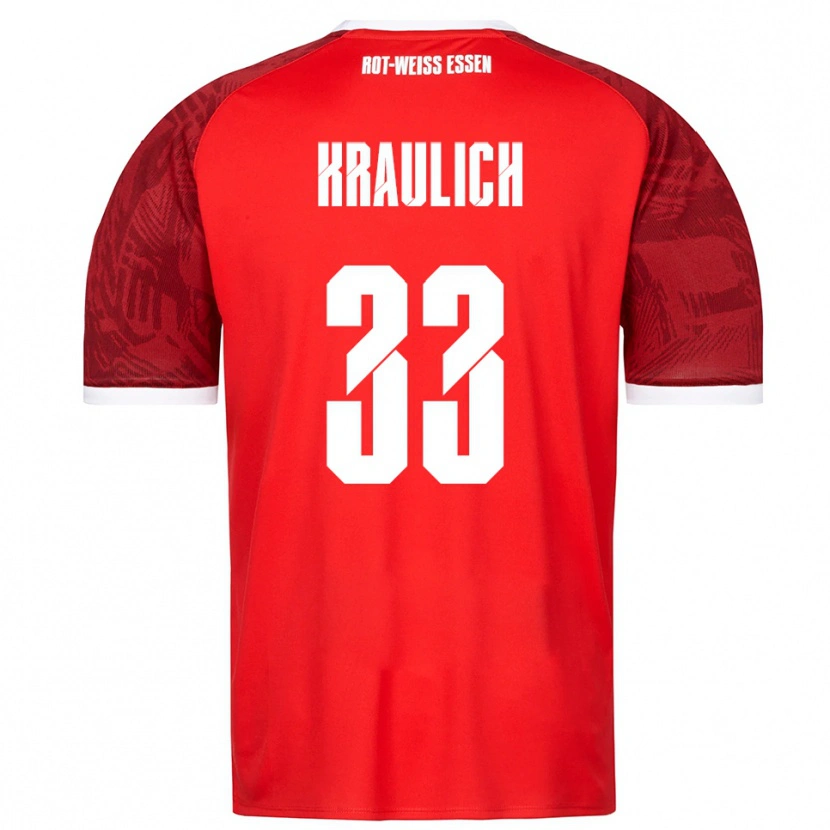 Danxen Men Tobias Kraulich #33 Red Burgundy White Away Jersey 2025/26 T-Shirt