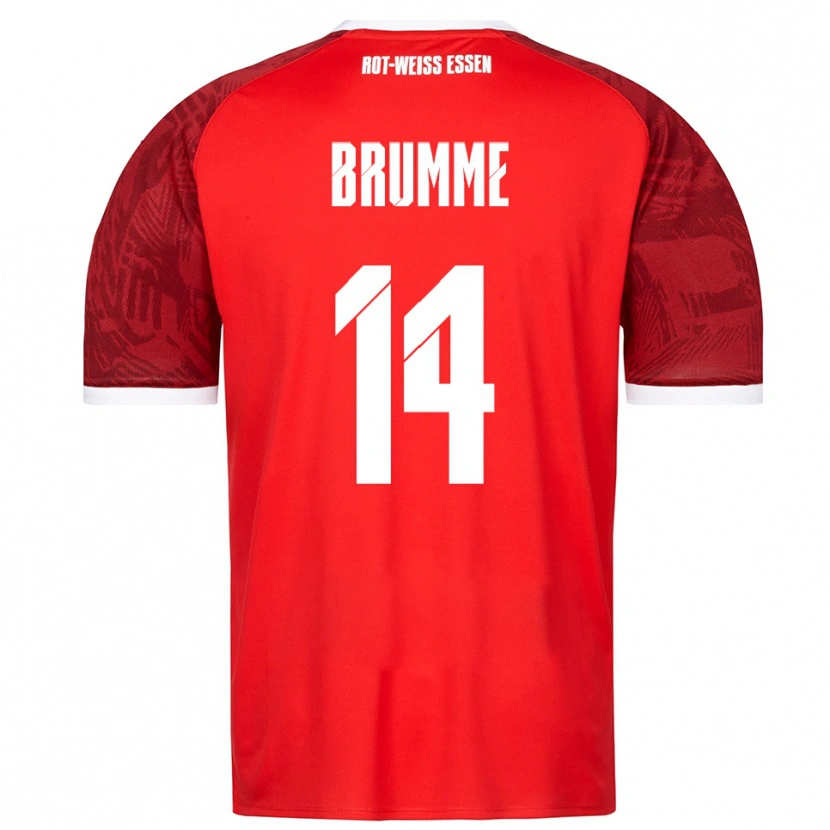 Danxen Men Lucas Brumme #14 Red Burgundy White Away Jersey 2025/26 T-Shirt