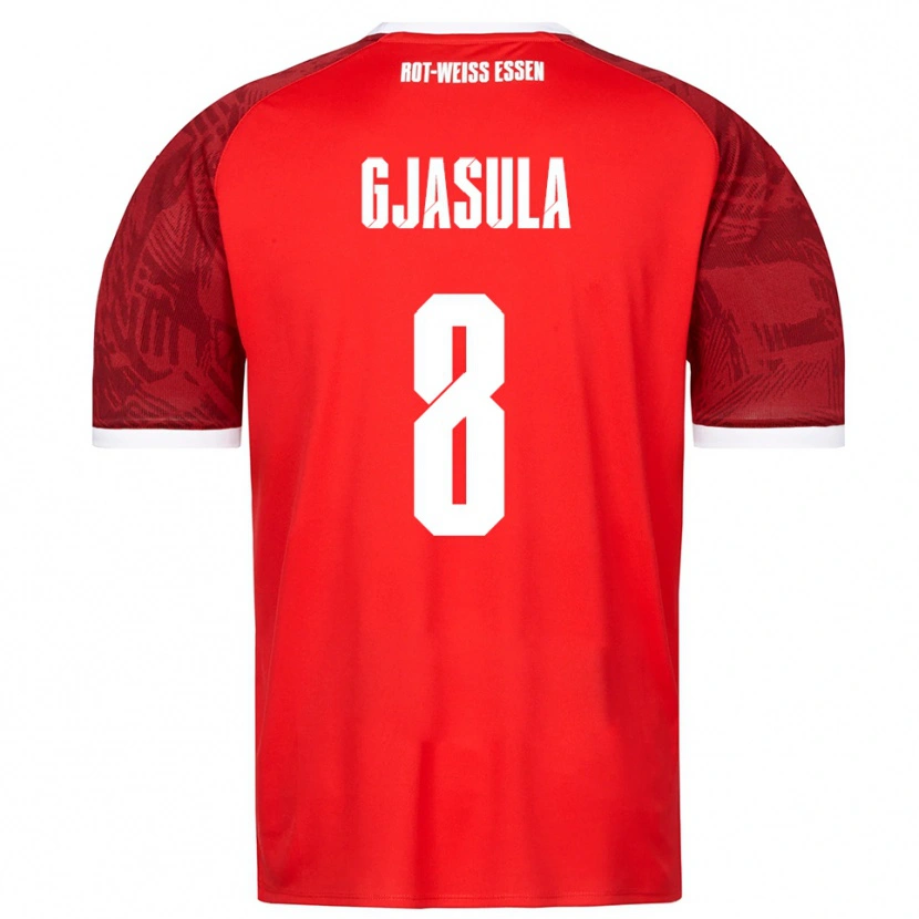 Danxen Men Klaus Gjasula #8 Red Burgundy White Away Jersey 2025/26 T-Shirt