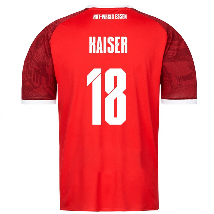 Danxen Men Nils Kaiser #18 Red Burgundy White Away Jersey 2025/26 T-Shirt