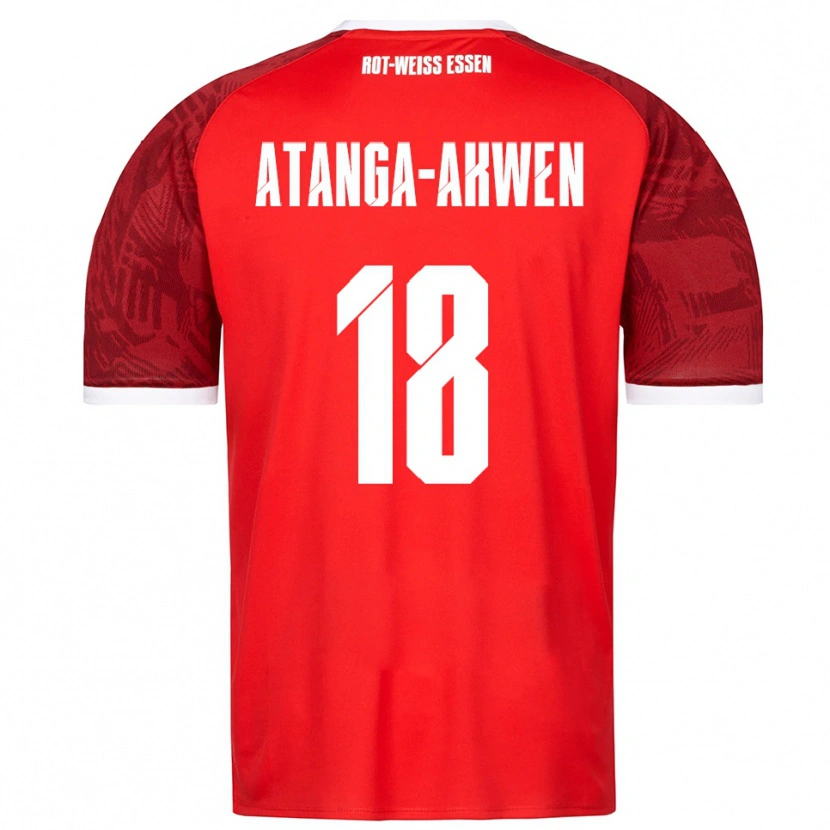 Danxen Men Randy-Tamufor Atanga-Akwen #18 Red Burgundy White Away Jersey 2025/26 T-Shirt