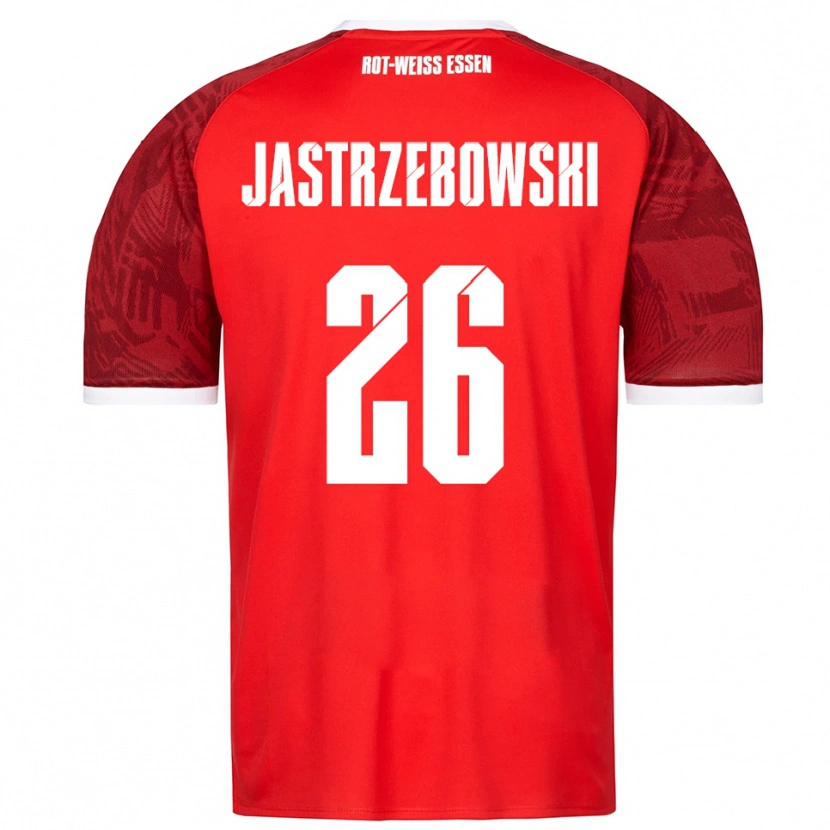 Danxen Men Oliver Jastrzebowski #26 Red Burgundy White Away Jersey 2025/26 T-Shirt