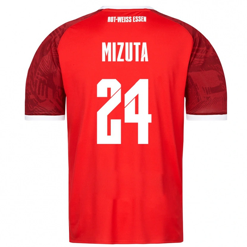Danxen Men Kaito Mizuta #24 Red Burgundy White Away Jersey 2025/26 T-Shirt