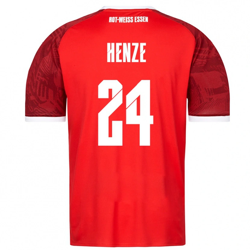 Danxen Men Brandon-Louis Henze #24 Red Burgundy White Away Jersey 2025/26 T-Shirt
