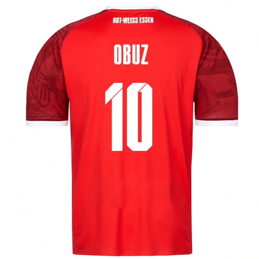 Danxen Men Marvin Obuz #10 Red Burgundy White Away Jersey 2025/26 T-Shirt