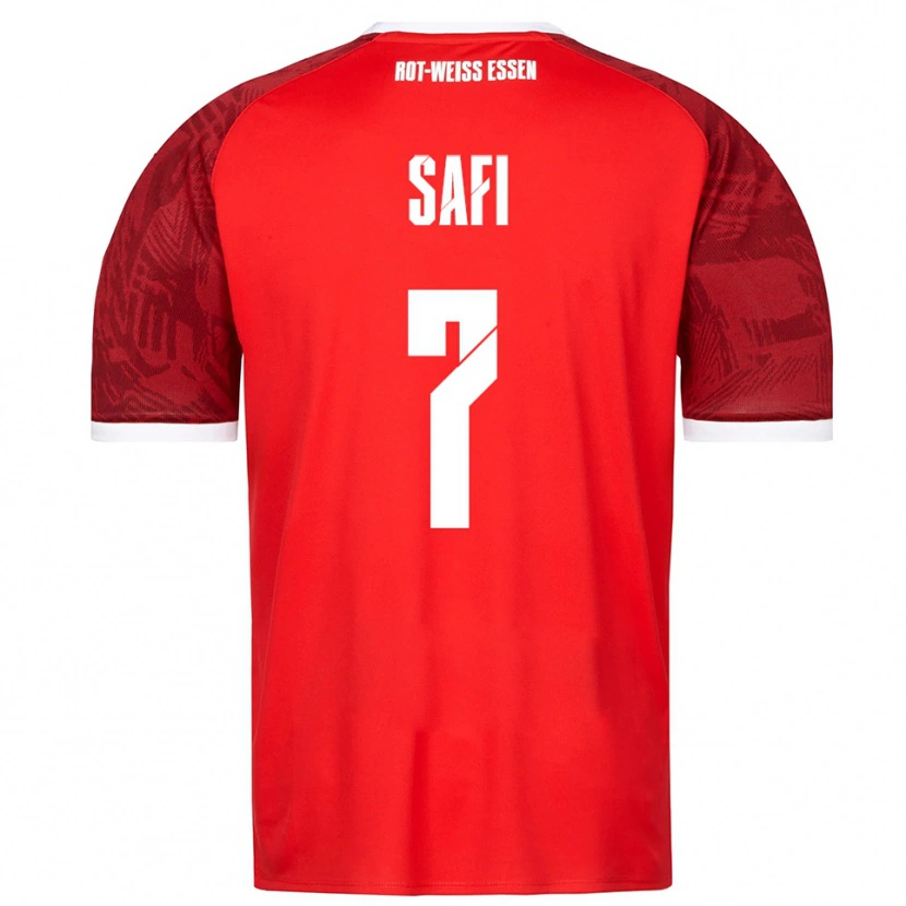 Danxen Men Ramien Safi #7 Red Burgundy White Away Jersey 2025/26 T-Shirt