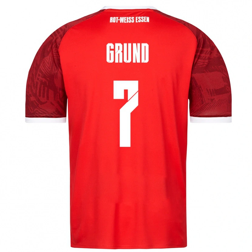 Danxen Men Kevin Grund #7 Red Burgundy White Away Jersey 2025/26 T-Shirt